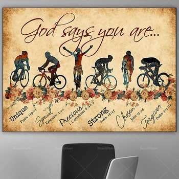 Jalgratta | Jumal ütleb, et sa oled ainulaadne, eriline, armas, kallis ja tugev. Valida retro racing jalgratta plakatid ja armastus t